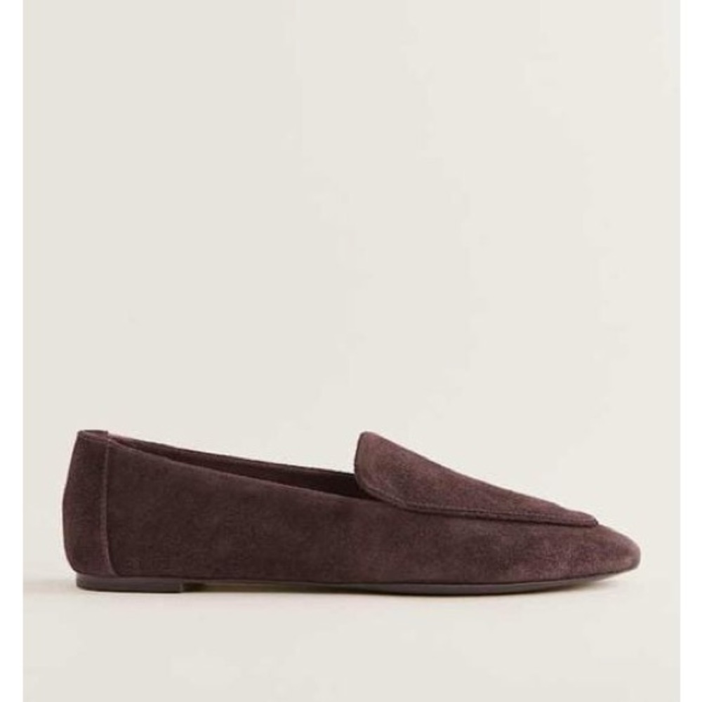 NWOT Reformation Kat Soft Loafer - Espresso Brown Suede -  size 8